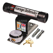 SAS Security Products SAS Garage Defender Master and Padlock Tarmac / White / Lock Standard - Main Product Image | UK Camping and Leisure