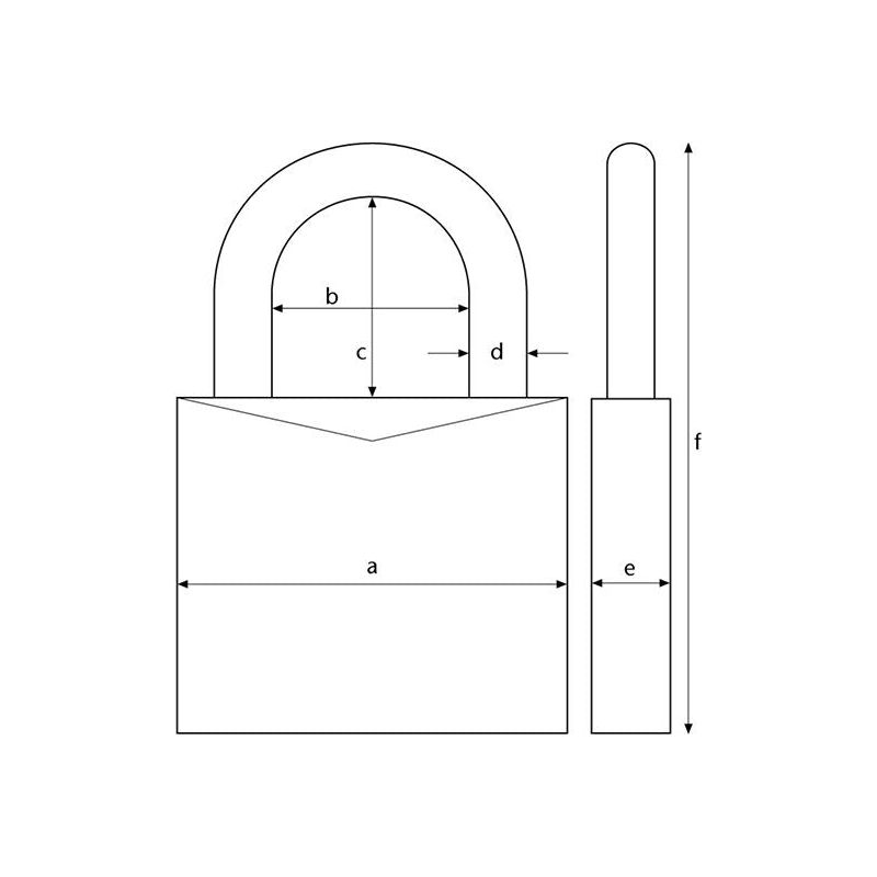 Abus Mechanical 90RK/50mm TITALIUM™ Padlock Closed Shackle Keyed Alike 2745 ABUS Mechanical - Dynamic Drive