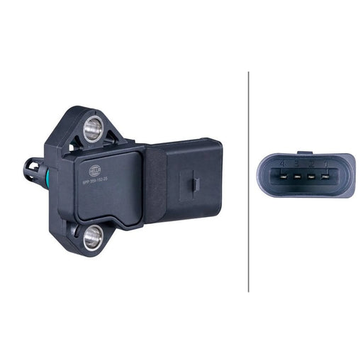 Hella Turbo Boost Pressure Sensor Left fits Bentley Bentayga 2015 on 6.0