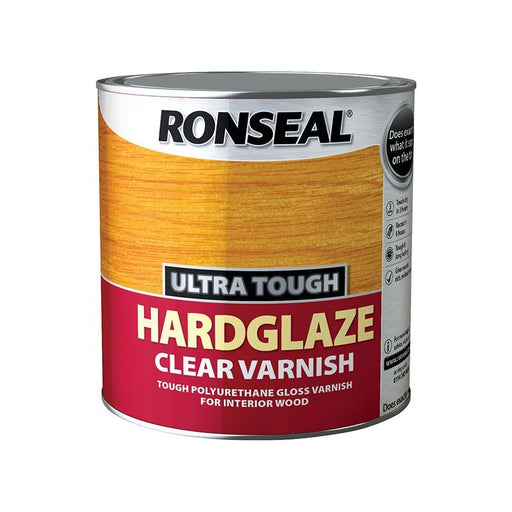 Ronseal Ultra Tough Hardglaze Internal Clear Gloss Varnish 250ml Ronseal - Dynamic Drive