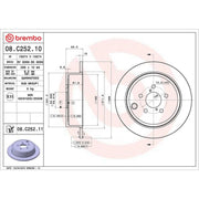 Brembo Front & Rear Brake Discs & Pads fits Subaru Outback 2009 on 2.0 2.5 3.6