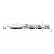 Borg & Beck Brake Hydraulic Hose Line Front Right BBH6814