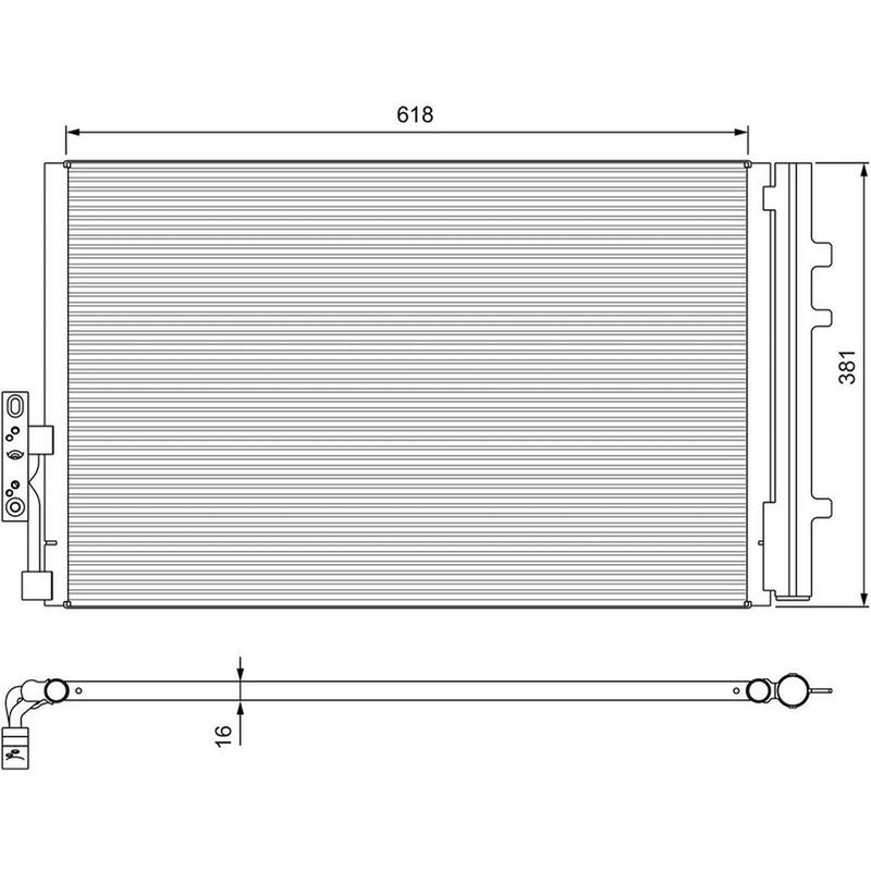 Valeo Air Conditioning Condenser 814386