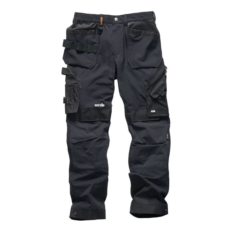Scruffs Pro Flex Plus Holster Trousers Black 36S Scruffs - Dynamic Drive