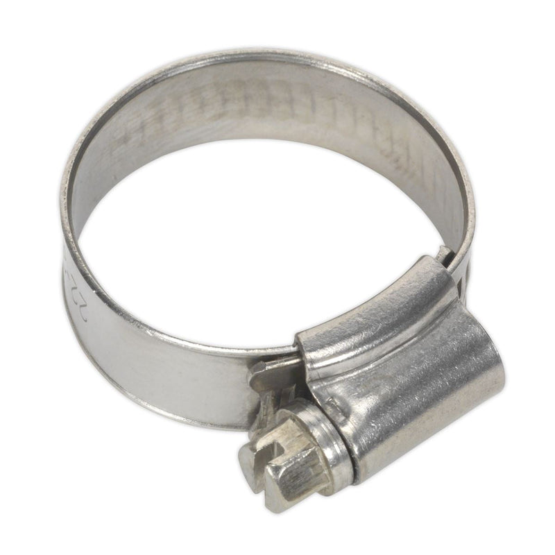 Sealey Hose Clip Stainless Steel22-32mm Pack of 10 SHCSS0X Sealey - Dynamic Drive