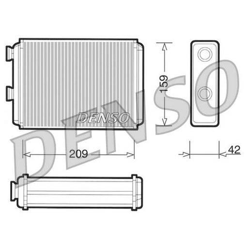 Denso Heater Matrix Core Heat Exchanger fits Fiat Doblo 2001-2005
