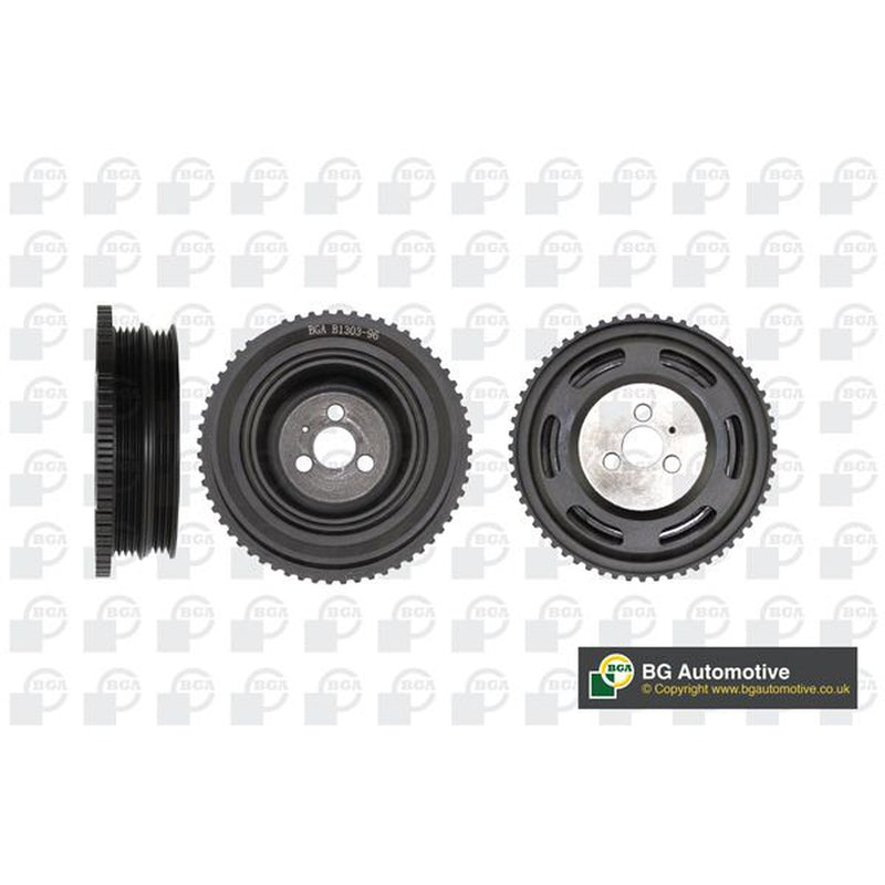 BGA Crank Shaft Belt Pulley fits Fiat Doblo 2001 on 1.2