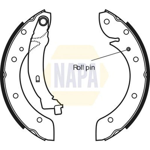 NAPA Brake Shoe Set Axle Kit NBS1031
