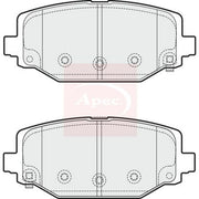 Apec Front & Rear Pads fits Chrysler Grand Voyager V 2011 on 3.6