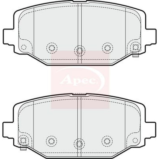 Apec Front & Rear Pads fits Chrysler Grand Voyager V 2011 on 3.6