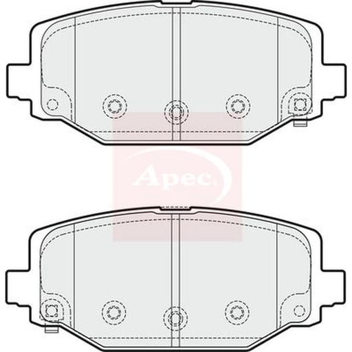 Apec Rear Brake Pad Set PAD1879