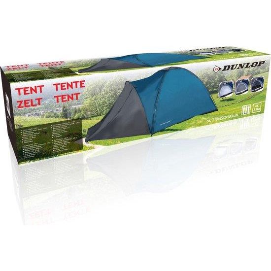 Dunlop 2-3 Man Tent with Porch Dunlop - Dynamic Drive
