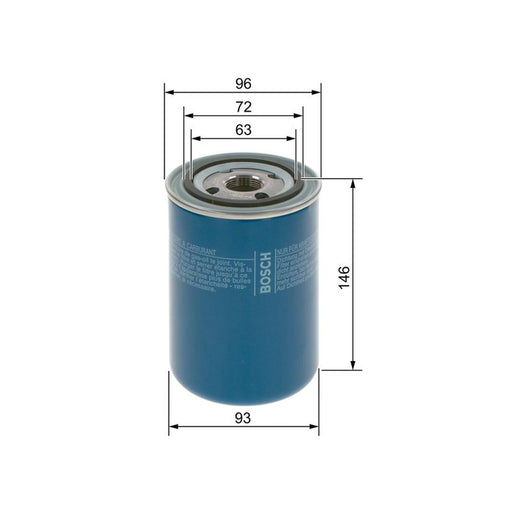 Bosch Fuel Filter Element fits Scania 4 - Series 1995-2008