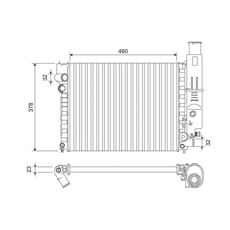 Valeo Engine Radiator 810915