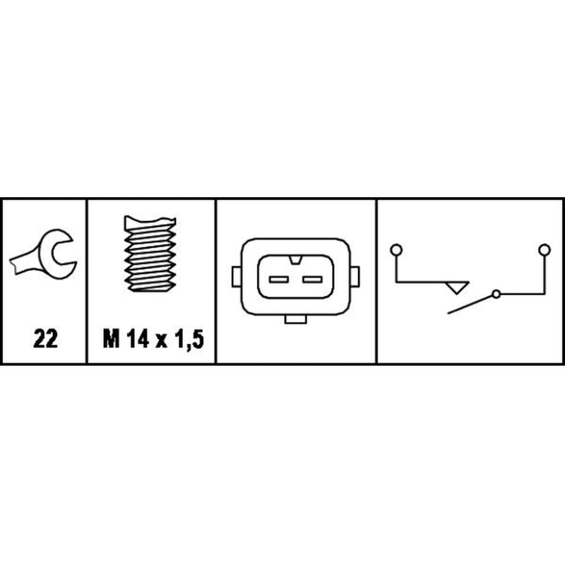 Hella Reverse Light Switch Connectors fits Citroën Berlingo First 1996-2011