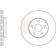 Apec 2 x Vented Brake Discs fits Suzuki Kizashi 2010 on 2.4