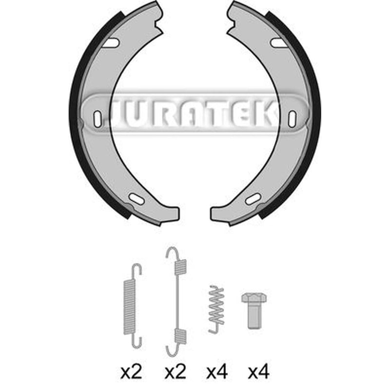 Juratek Brake Shoe Set Axle Kit Rear fits Chrysler Crossfire 2003-2008 3.2