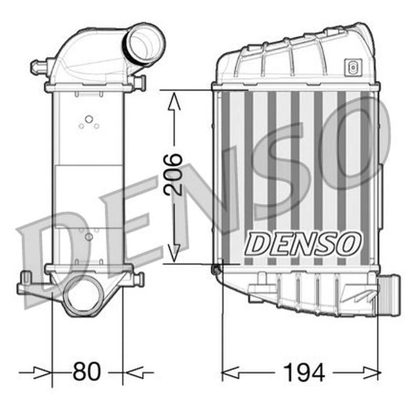 Denso Intercooler (Charge Air Cooler) Right fits Audi A4 B7 2004-2008 3.0
