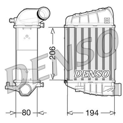 Denso Intercooler (Charge Air Cooler) Right fits Audi A4 B7 2004-2008 3.0
