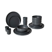 Bo-Camp Industrial Collection Tableware Patom 16 Pieces Anth Bo-Camp - Dynamic Drive