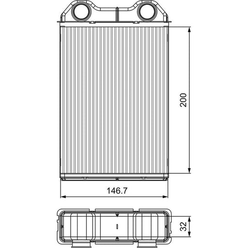 Valeo Heater Matrix Core Heat Exchanger 811533