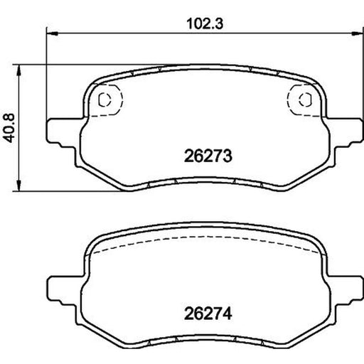 Mintex Front & Rear Pads fits Ford Puma 2020 on 1.5