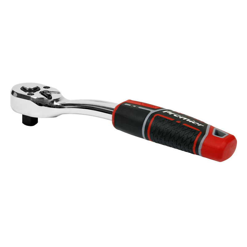 Premier Pear-Head Offset Ratchet Wrench with Flip Reverse 3/8"Sq Drive Sealey Premier - Dynamic Drive
