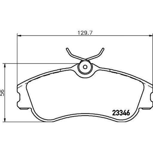 Mintex Front Brake Pad Set fits Citroën Berlingo / Berlingo First 1996-2011