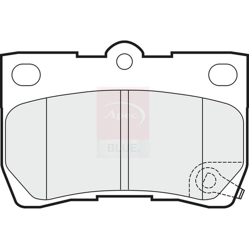 Apec Rear Brake Pad Set fits Lexus Gs 2005-2011
