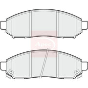 Apec Front Brake Pad Set fits Nissan Leaf 2010-2017