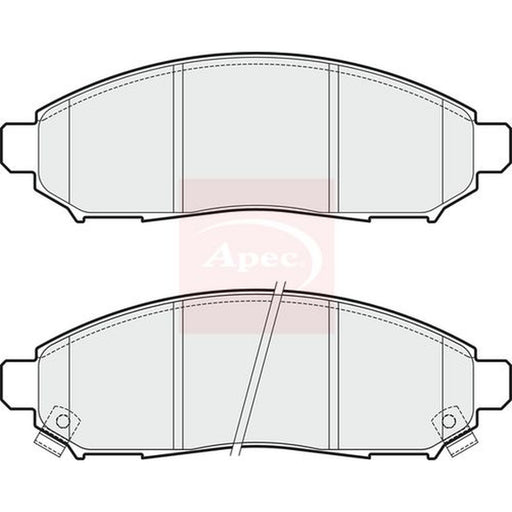 Apec Front Brake Pad Set fits Nissan Leaf 2010-2017
