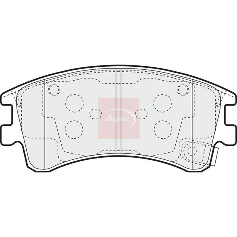 Apec Front Brake Pad Set fits Mazda 6 2002-2007 2.0 2.3 3.0