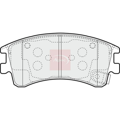 Apec Front Brake Pad Set fits Mazda 6 2002-2007 2.0 2.3 3.0