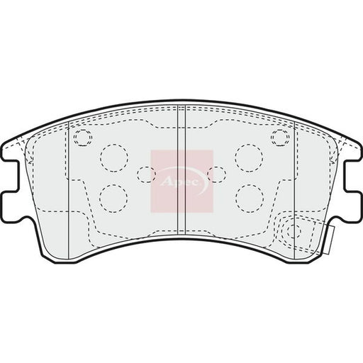 Apec Front Brake Pad Set PAD1302