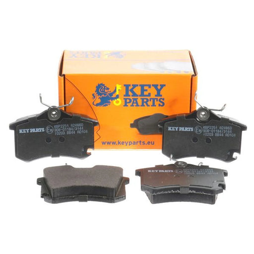 Key Parts 4 x Rear Brake Pad Set fits Audi A3 2003-2013 1.2 1.4 1.6 1.8 1.9 2.0