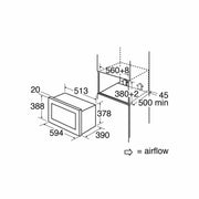 CDA Integrated Microwave Oven 25L 5 Power Levels Stainless Steel CDA - Dynamic Drive