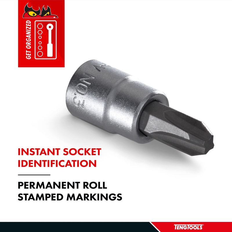 Teng Tools 1/4" PH Bit Socket PH3 Teng Tools - Dynamic Drive