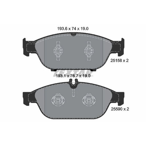 Textar Front Brake Pad Set 2515803