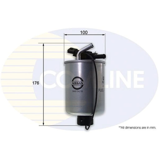 Comline Fuel Filter Element fits Nissan Navara NP300 2010 on 3.0