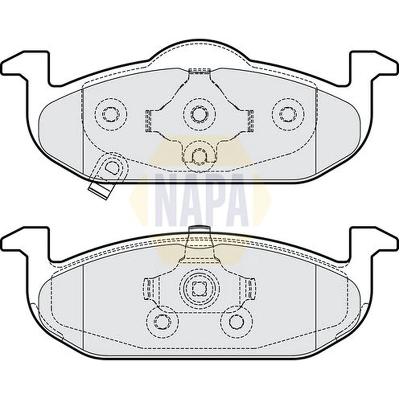 NAPA Front Brake Pad Set fits MG MG 3 2011 on 1.3 1.5