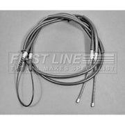 First Line Handbrake Cable Left Rear fits Fiat Fiorino Box Body/Mpv 1988-2001