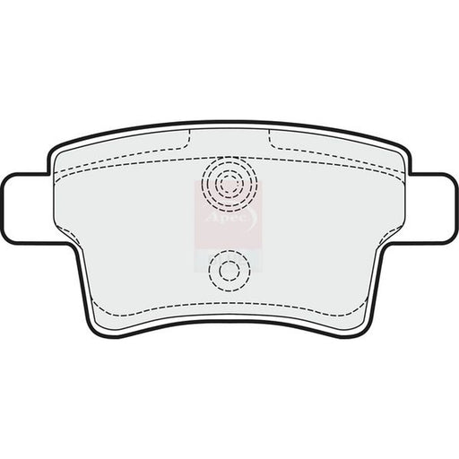 Apec Rear Brake Pad Set PD3212
