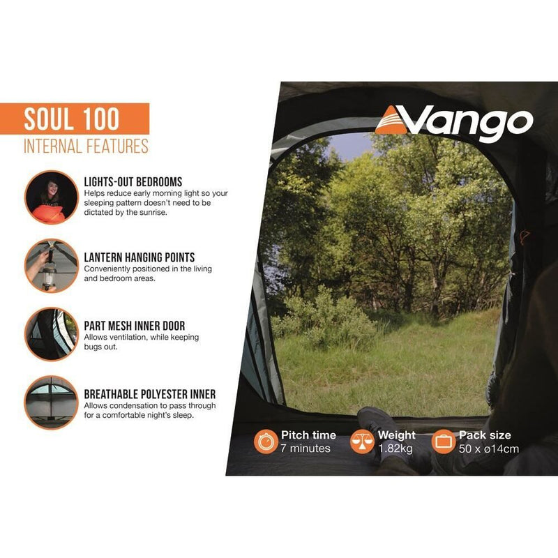 Vango Soul 100 Pole Tent Deep Blue Vango - Dynamic Drive