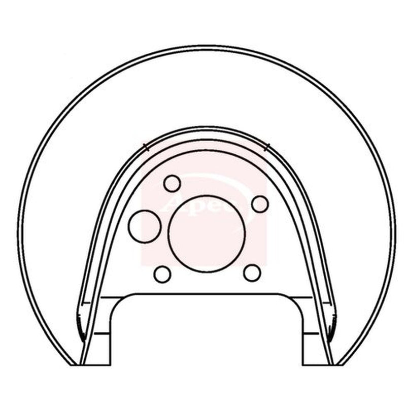 Apec Brake Disc Splash Guard Rear Left fits Audi A3 1996-2003 1.6 1.8 1.9