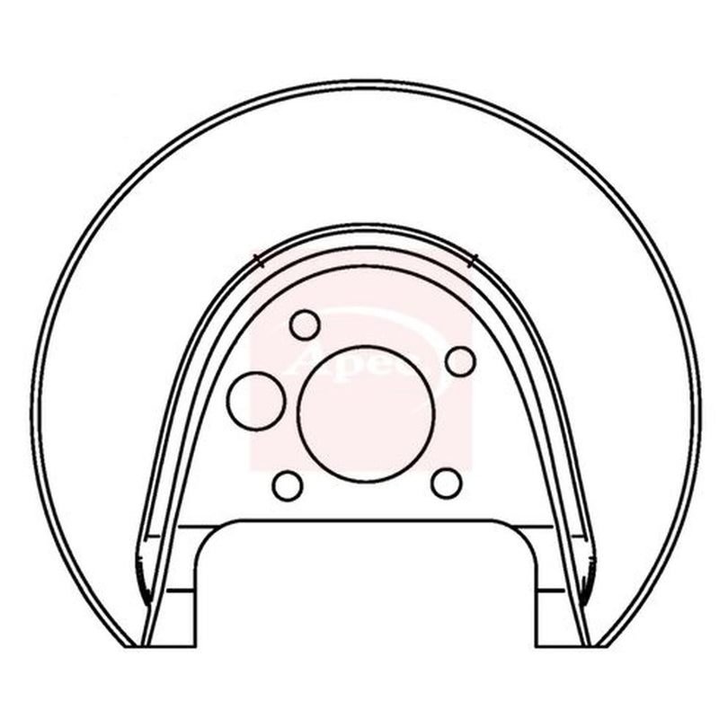 Apec Brake Disc Splash Guard Rear Left ASG1045
