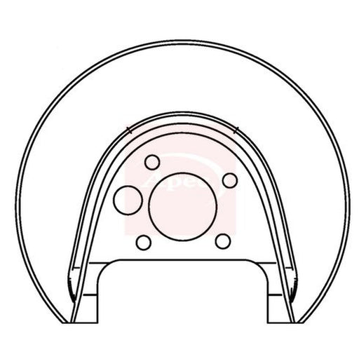 Apec Brake Disc Splash Guard Rear Left fits Audi A3 1996-2003 1.6 1.8 1.9