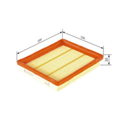 Bosch Engine Air Filter fits Ford Fiesta V 2005-2008