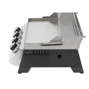 Dellonda 4 Burner Stainless Steel Portable Gas Plancha with Warming Rack 10kW Dellonda - Dynamic Drive