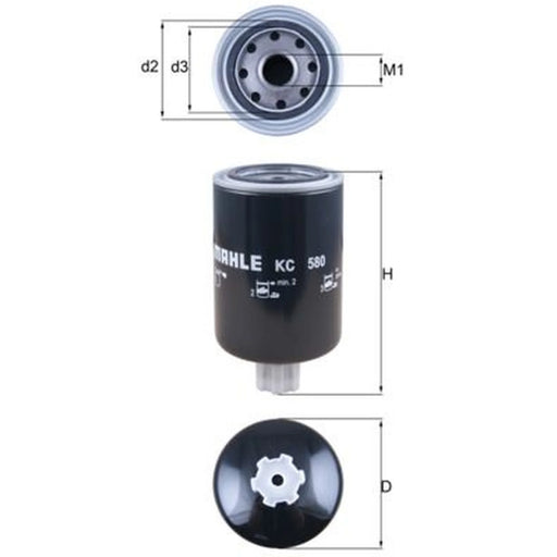 Mahle Fuel Filter Element fits Scania 4 - Series 1995-2008