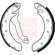 Apec Brake Shoe Set Axle Kit fits Ford Escort Turnier 1995-1996 1.4